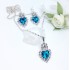 Komplet šperků  Blue se zirkony KZ011