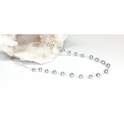 Náhrdelník Adél perličkový stříbrošedý NJ006 Náhrdelník Adél perličkový stříbrošedý NJ006