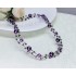 Náhrdelník perličkový fialový NJ036