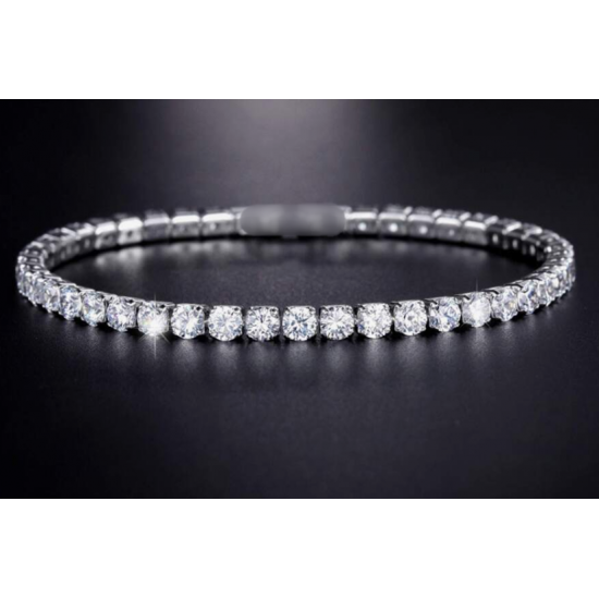 Amanda – stříbrný zirkonový náramek NR05