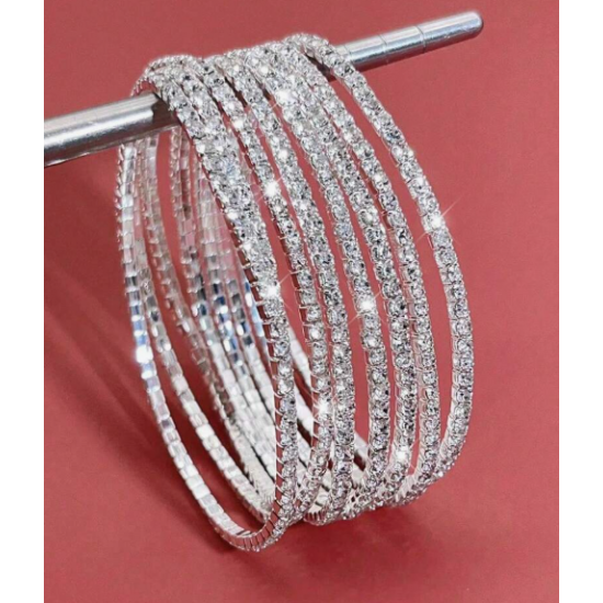 Anita – stříbrný zirkonový náramek jemný NR06