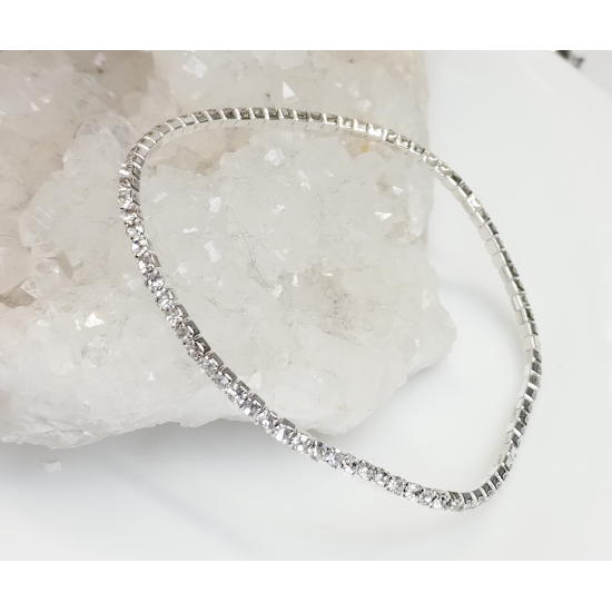 Anita – stříbrný zirkonový náramek jemný NR06