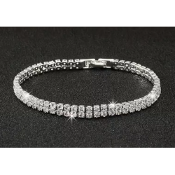 Bibiana stříbrný zirkonový náramek NR13