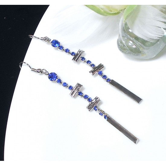 Náušnice Blue B532