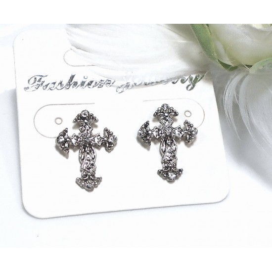 Náušnice Křížky starokov B546