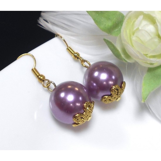 Náušnice perličky Zina B582