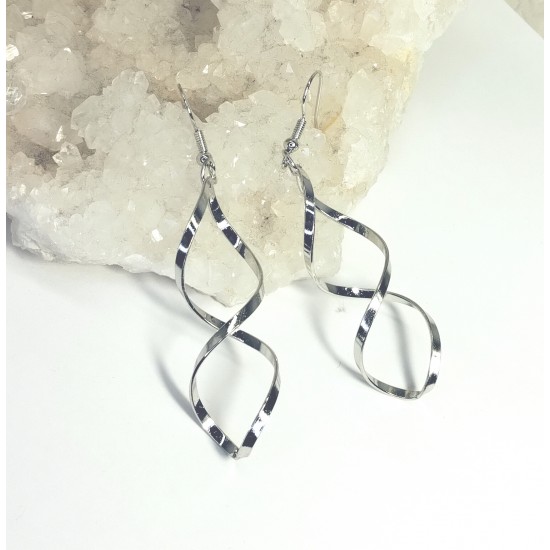 Náušnice Elipsy stříbrné Na018