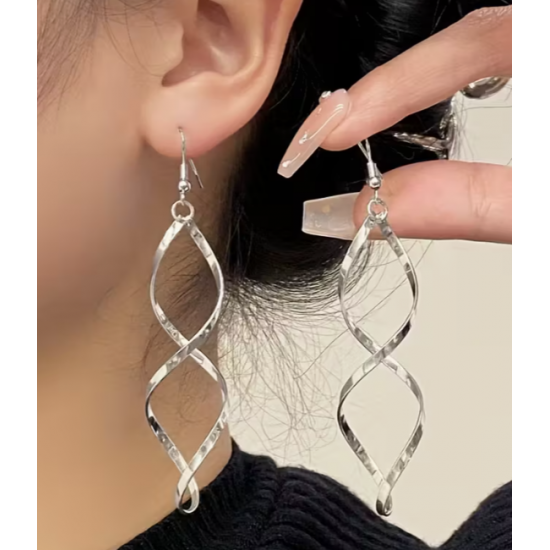 Náušnice Elipsy stříbrné Na018