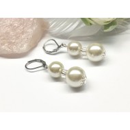 Náušnice Agáta slonová kost NA045a