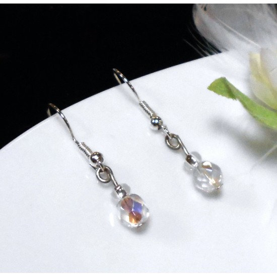 Náušnice Krystal duhový Na139