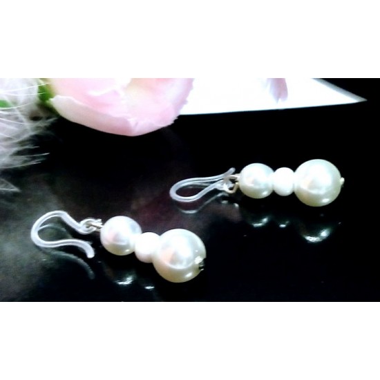 Náušnice Irina hypoalergenní perličkové NAH01