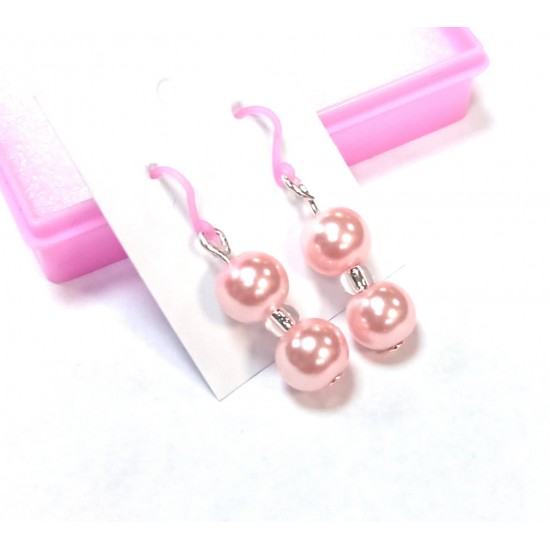 Náušnice hypoalergenní perličkové NAH06