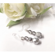 Náušnice hypoalergenní stříbrné krystalky NAH015