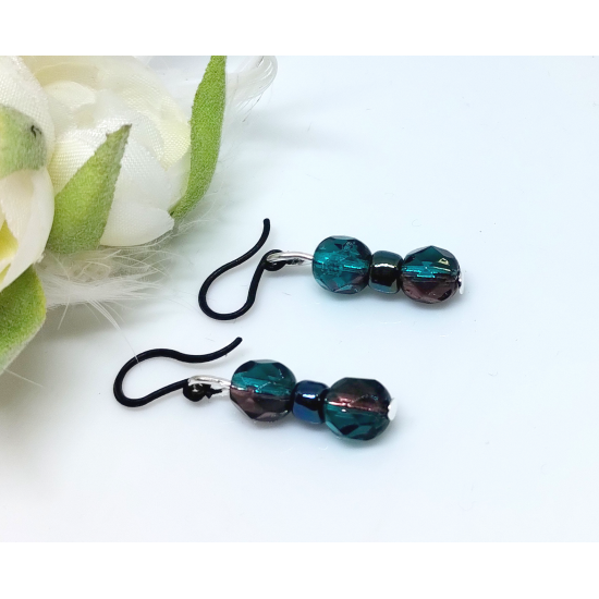 Náušnice hypoalergenní Krystal zelené NAH010