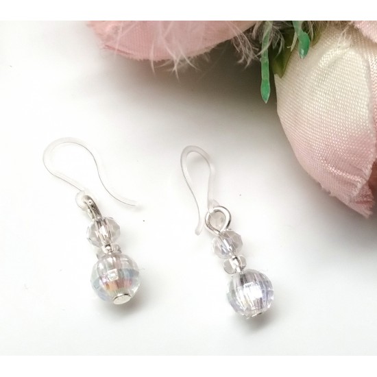 Náušnice hypoalergenní Krystal NAH08