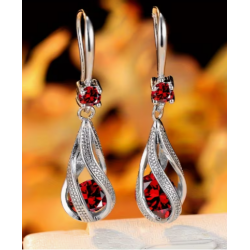 ART náušnice červené NA028