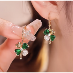 Čtyřlístky náušnice Na001