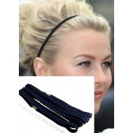 ATLETIK tenká fitness čelenka do vlasů černá C798B