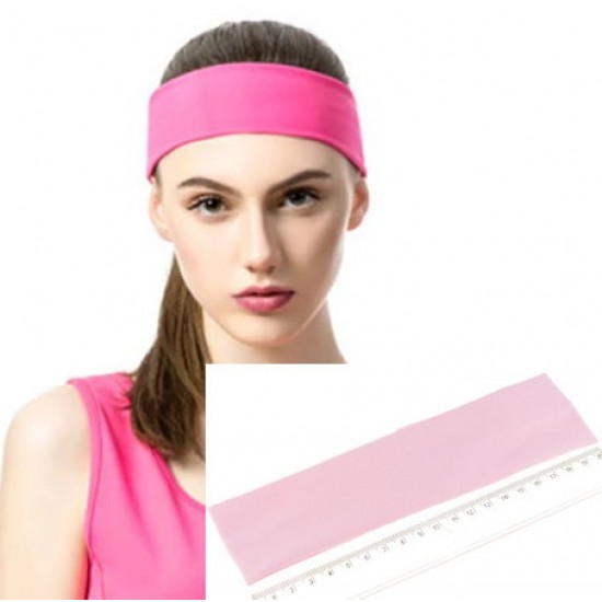 Čelenka do vlasů elastická látková růžová světlá C075d