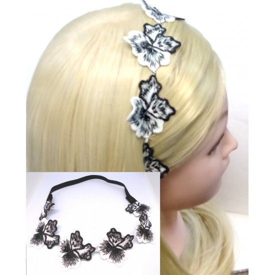 Čelenka do vlasů s kvítky C120