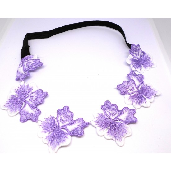 Čelenka do vlasů s kvítky C120B