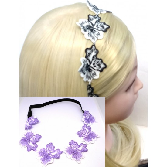 Čelenka do vlasů s kvítky C120B
