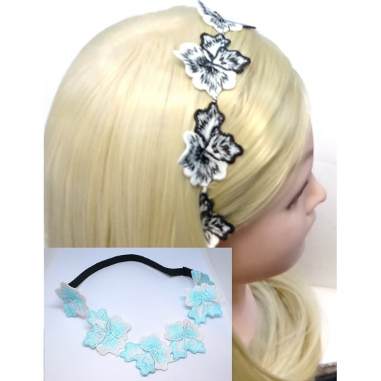 Čelenka do vlasů s kvítky C120C