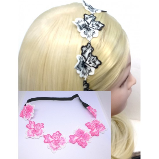 Čelenka do vlasů s kvítky C120A