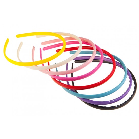 Blanka čelenka do vlasů lesklá (0.8 cm ) C027