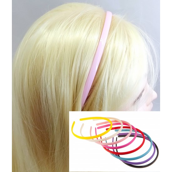 Blanka čelenka do vlasů lesklá (0.8 cm ) C027