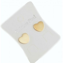 Náušnice srdíčka nerez. ocel zlaté BCH009