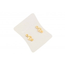 Náušnice houslový klíč nerez. ocel zlaté BCH023A