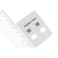 Náušnice motýlci z nerez. oceli BCH25b