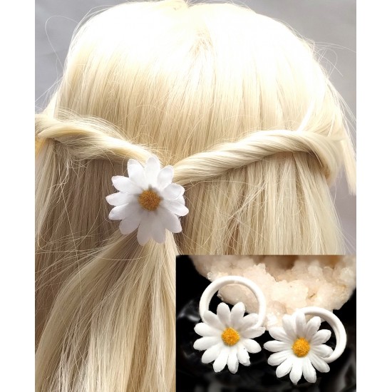 Dětské gumičky do vlasů kopretina (sada 2ks) G021