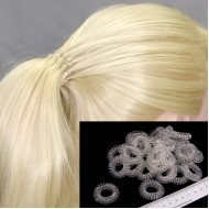 Gumička do vlasů Darina spirála transparentní sada (3ks) G011b