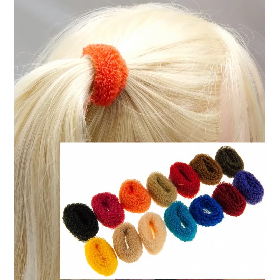 Gumička do vlasů froté malá (sada 4ks) G018