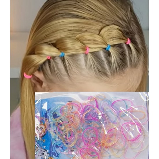 Gumička do vlasů silikonová (40ks) G002a