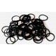 Gumička do vlasů silikonová černá (40ks) G031