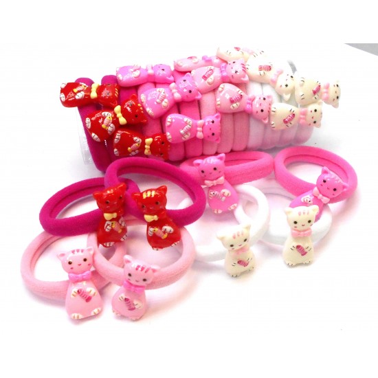 Dětské gumičky do vlasů Kočička(2ks) G037