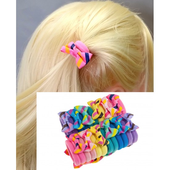 Gumička do vlasů dětská s mašličkou sada (2ks) G048A