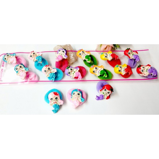 Dětské gumičky do vlasů Mořská panna sada (2ks) G052