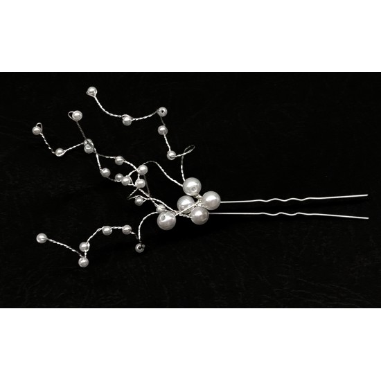 Vlásenka Adelia svatební s perličkami BV012a