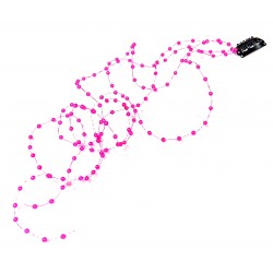 Aplikace do vlasů svatební s růžovými perličkami AP10