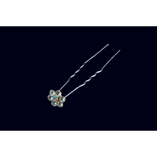 Vlásenka Anet svatební se zirkonovou kytičkou (sada 3ks) Bv001A