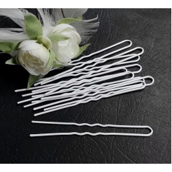 Vlásenka základní pro fixaci účesu střední bílá BV015a