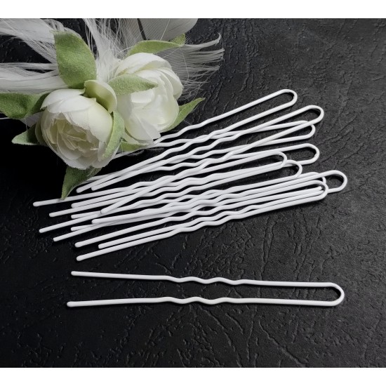 Vlásenka základní pro fixaci účesu velká bílá BV015