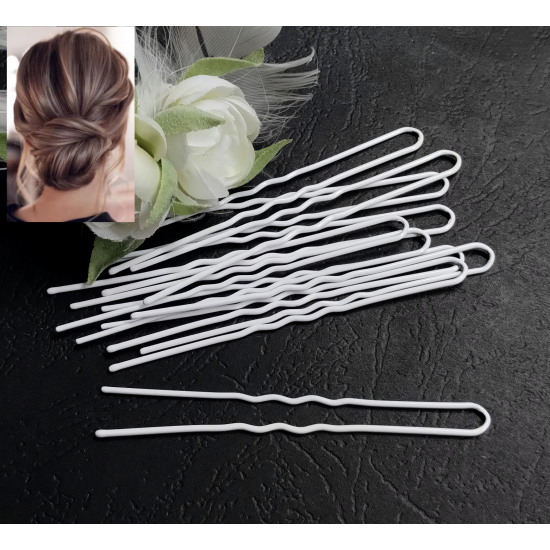 Vlásenka základní pro fixaci účesu velká bílá BV015