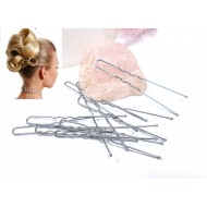 Vlásenka základní pro fixaci účesu malá  stříbrná BV003