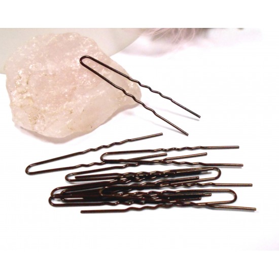 Vlásenka základní pro fixaci účesu malá hnědá BV003C