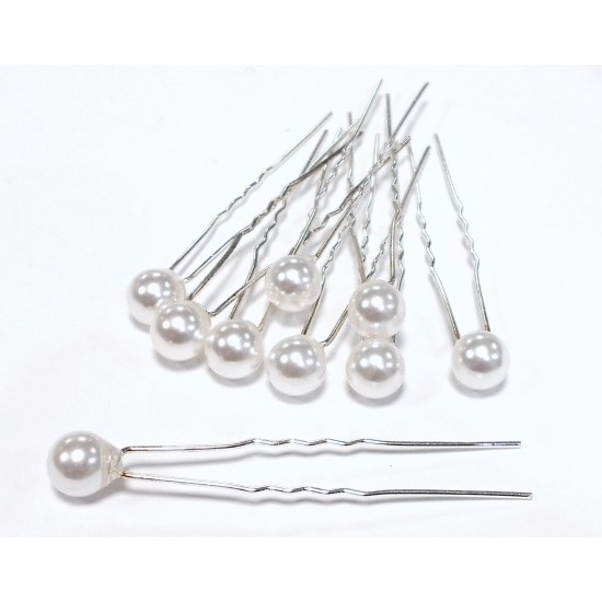 Vlásenka Beata svatební s perličkou větší (sad 3ks) BV004